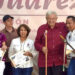 Inauguran AMLO y Sheinbaum Camino de Benito Juárez en Oaxaca