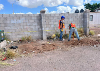 Participa Ayuntamiento de Guaymas en trabajos de alumbrado público