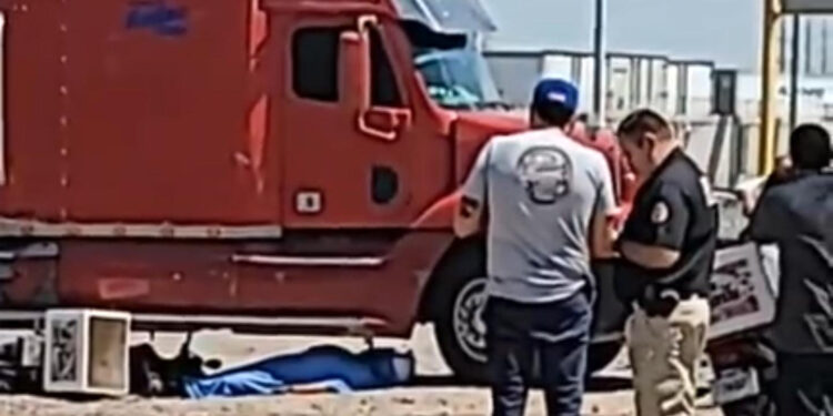 Trailer Atropella A Repartidor De Comida En Cd Obregón, Y Pierde La Vida.