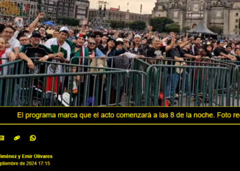 A tope, el Zócalo capitalino previo al grito de independencia