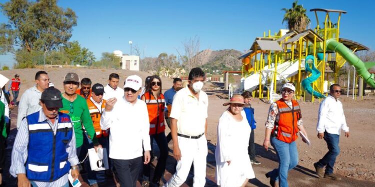 Supervisa Gobernador Durazo avance del 60% de rehabilitación de La Sauceda