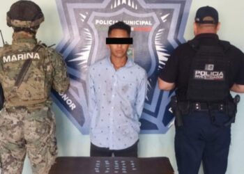 Detiene la policía municipal a sujeto por delito contra la salud