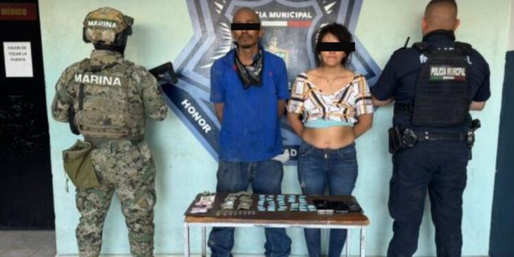 En operativo coordinado detiene SSPM y MARINA a dos por el presunto delito contra la salud