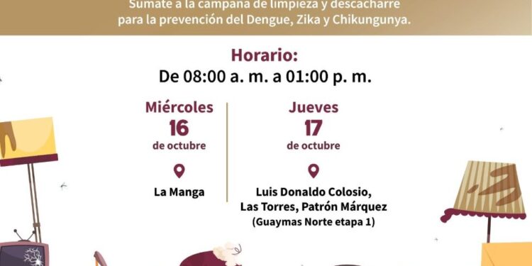 Habrá Jornada de Descacharre en La Manga y Guaymas Norte etapa I