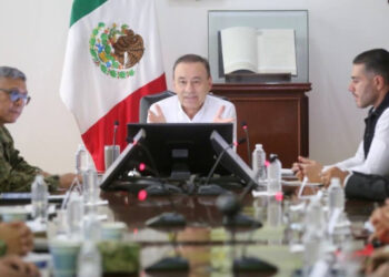 García Harfuch, asiste a reunión de seguridad en Hermosillo