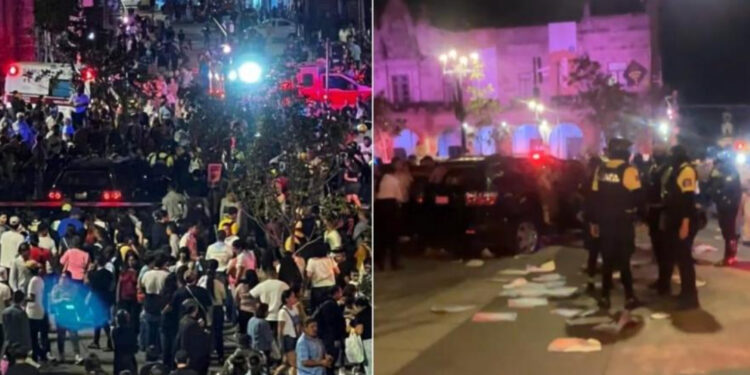 Conductor atropella a multitud en el centro de Guadalajara; reportan varios heridos