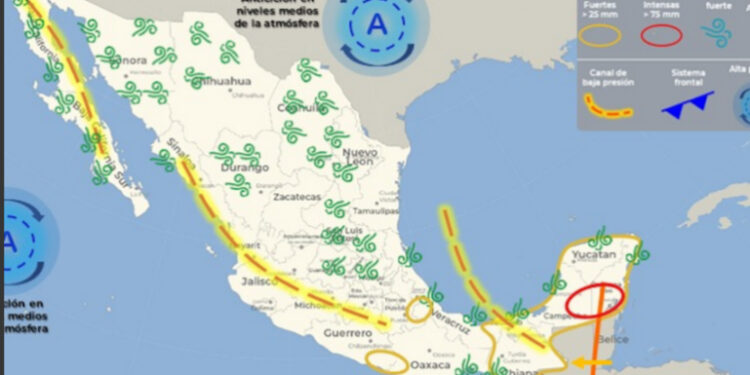 Pronóstico del tiempo para este día lunes