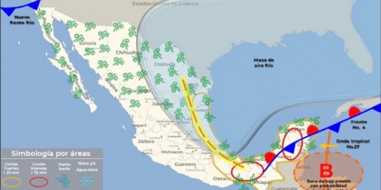 Ingresa hoy al Sonora el frente frío número 5