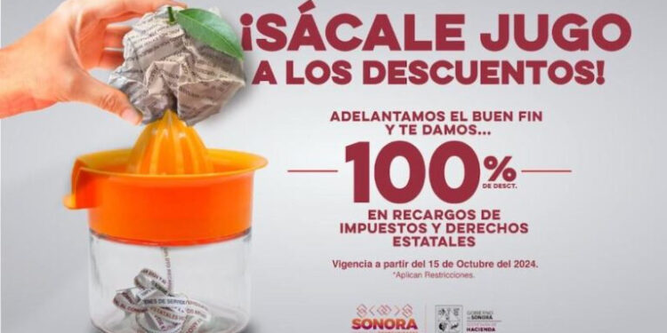 Invita Gobierno de Sonora a aprovechar descuentos en el pago de impuestos