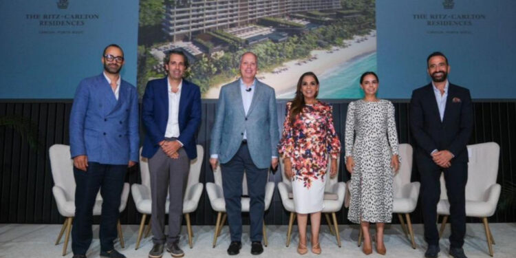 Ritz Carlton anuncia inversión de 400 MDD en Cancún; Mara Lezama destaca impulso al turismo