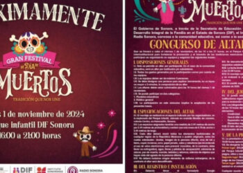 Invitan al Gran Festival de Día de Muertos en Hermosillo