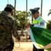 Participan dependencias en ceremonia de Izamiento de Bandera