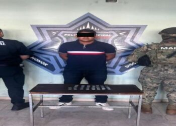 Detiene  SSPM y MARINA a hombre con dosis de cristal