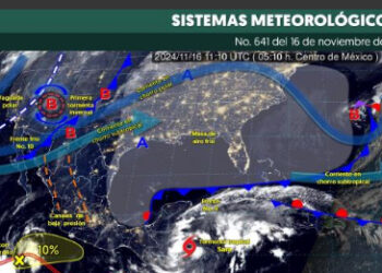 Alertan por lluvias en el sur y sureste del país por tormenta ‘Sara’