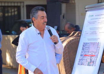 Da Banderazo Javier Lamarque A Obra De Infraestructura Hidrosanitaria En Calle Tetabiate Y Pavimentación En Calle Río Sonora
