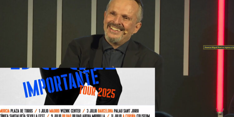 Miguel Bosé vuelve a los escenarios con ‘Importante Tour’