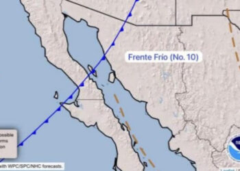 Para este domingo y lunes se espera la llegada del Frente Frío Número 10 a Sonora
