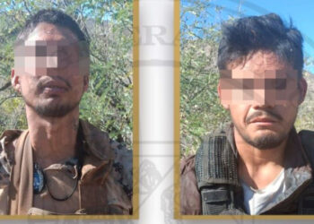 Detienen a dos hombres y aseguran arsenal en operativo conjunto en Sáric