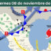 Frente frío No. 8 seguirá avanzando hoy por el norte de Sonora