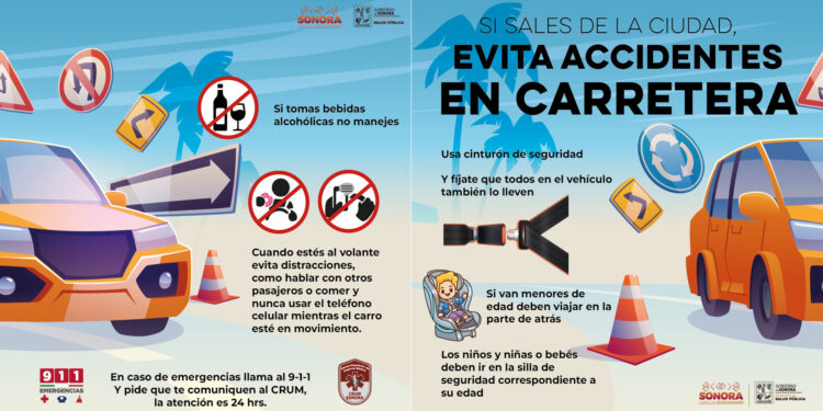 Evitar distractores es primordial para prevenir accidentes viales: Salud Sonora