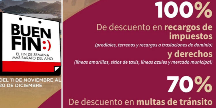 Habrá “Buen Fin” del 11 de noviembre al 20 de diciembre en prediales