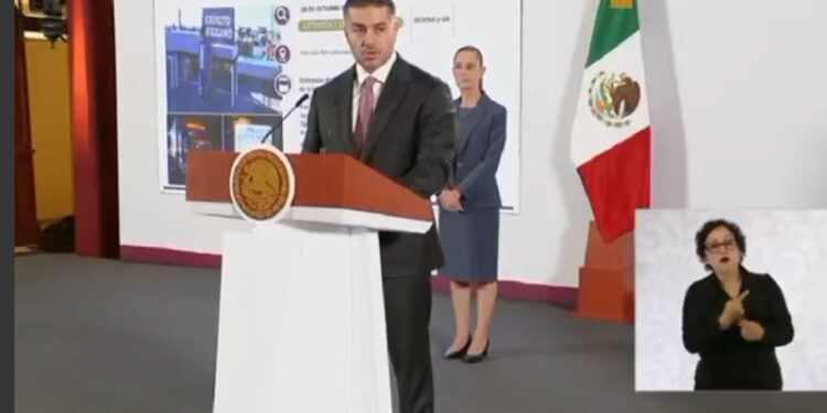 Presenta Omar Garcia Harfuch avances de la estrategia de seguridad nacional en Sonora.