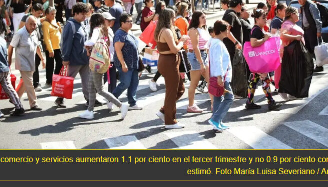 Inegi ajusta al alza crecimiento de la economía; avanzó 1.1%