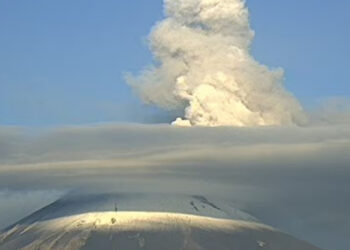 Popocatépetl emite IMPACTANTE fumarola; alertan por caída de ceniza en estos estados
