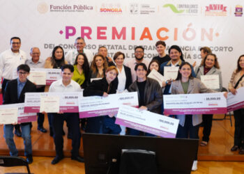 Gobierno de Sonora reconoce a jóvenes e integrantes de comités ciudadanos