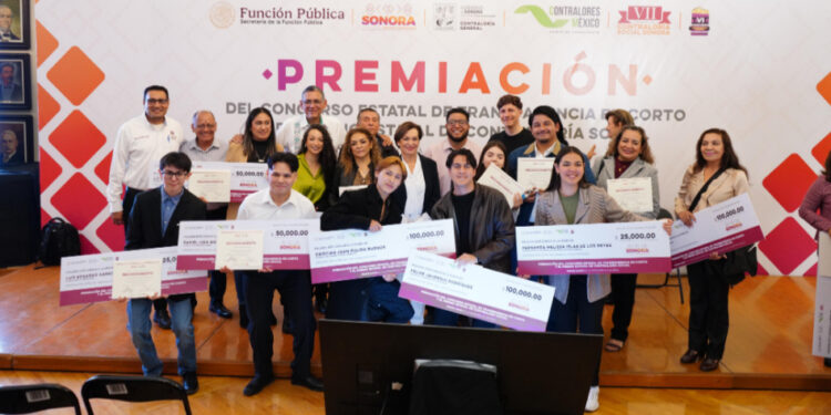 Gobierno de Sonora reconoce a jóvenes e integrantes de comités ciudadanos