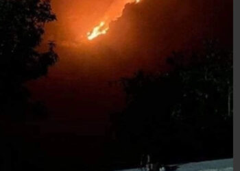 Se produce fuerte incendio en paraje de La Misión, Hidalgo
