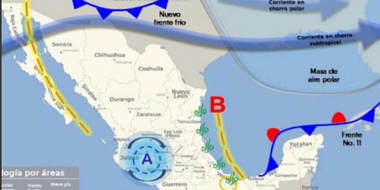 Hoy debido a la corriente en chorro subtropical continuarán cielos parcialmente nublados
