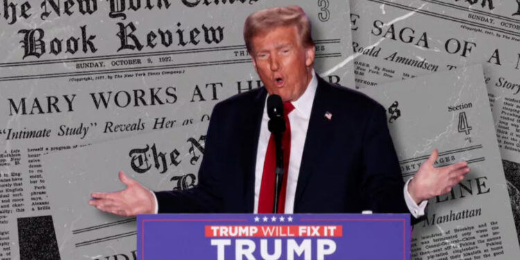 Trump es una ‘amenaza para la democracia’, asegura consejo editorial de The New York Times