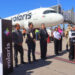 Da Bienvenida Presidente Municipal De Cajeme Javier Lamarque A Pasajeros Del Vuelo Inaugural Monterrey-Ciudad Obregón