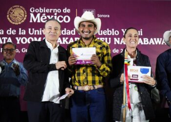 Gobernador Durazo y Presidenta Sheinbaum inauguran Universidad del Pueblo Yaqui y becan a todos sus alumnos