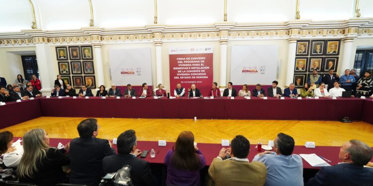 Diputados instalan la Comisión de Vivienda y atestiguan firma de convenio entre el Gobierno de Sonora y el Infonavit