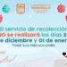 Anuncia Ayuntamiento de Hermosillo que suspenderá servicio de recolección los días 25 de diciembre y 1 de enero