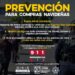 Recomienda Seguridad Pública medidas de prevención durante compras de fin de año