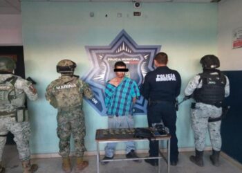 Aprehende SSPM en operativo mixto a sujeto con droga en la colonia Hidalgo