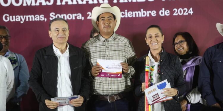 Gobernador Durazo y Presidenta Sheinbaum respaldan a alumnos Yaquis con más de 300 becas universitarias