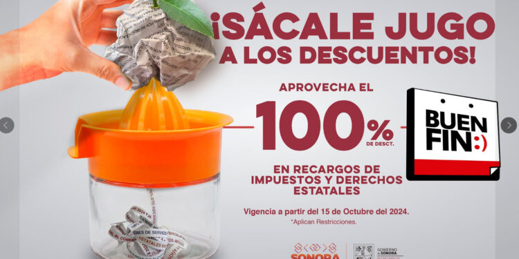 *Extiende Gobierno de Sonora descuentos fiscales del Buen Fin todo diciembre