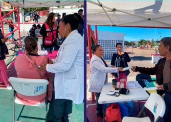 Participan familias de Punta de Arena en Jornada de Salud