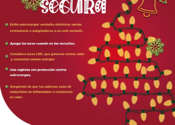 Llama Protección Civil a un adecuado uso de extensiones navideñas para prevenir accidentes