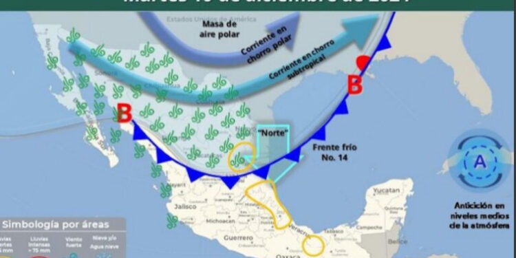 Por nuevo frente frío se esperan hoy ráfagas de viento de 40 a 60 kph sobre el noroeste de la entidad