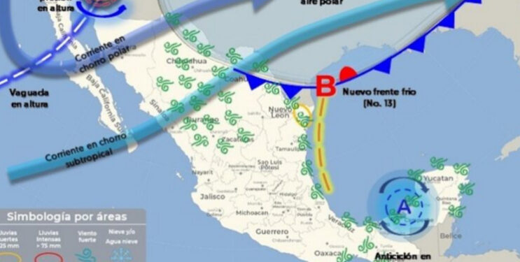 Se prevé posicionamiento de una baja presión de altura para jueves y viernes