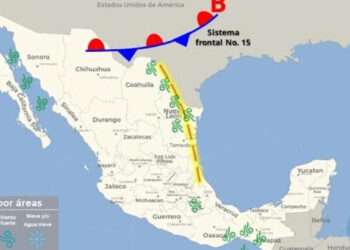 Temperaturas mínimas desde los -5°C a 0°C en regiones altas montañosas