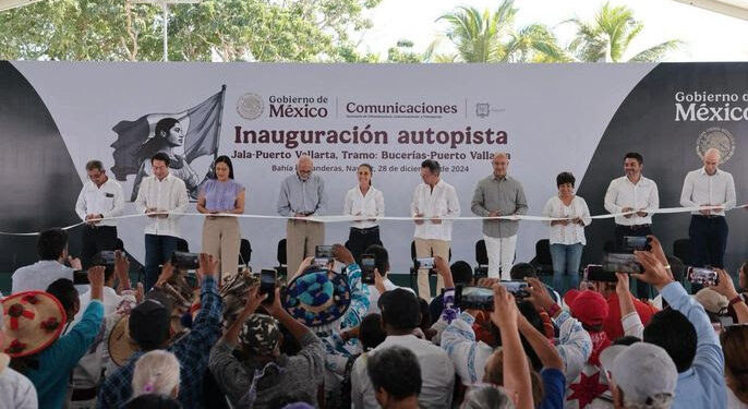 Presidenta Claudia Sheinbaum inaugura autopista JALA-PUERTO VALLARTA, tramo: BUCERÍAS-PUERTO VALLARTA