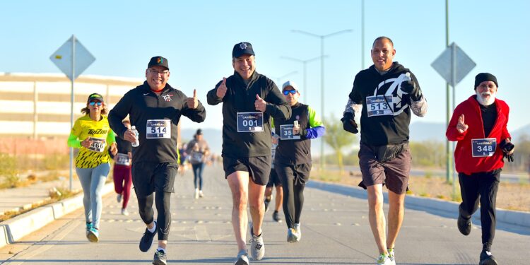 Celebra Toño Astiazarán a policías con tradicional carrera de 5K, edición 2025