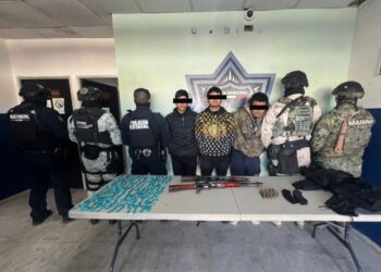 Detienen a tres hombres con armas y drogas en el campo 30 de Cajeme