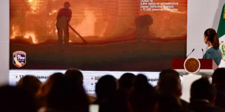 Expertos enviados a LA ya realiza labores para combatir incendios: PC